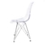 Conjunto 3 Cadeiras Eames Policarbonato Transparente Eiffel Cromada - La Mobilia