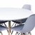 Conjunto Mesa Eames Branca 110cm E 4 Cadeiras Eames Pp Cinza - comprar online