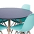 Conjunto Mesa Eames Preta 110cm E 4 Cadeiras Eames Pp Verde Tiffany - comprar online