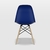 Conjunto 4 Cadeiras Eames Pp Azul Bic - La Mobilia