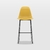Banqueta Eames Amarelo Mostarda Quad Preto