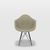 Cadeira Eames Com Braço Pp Fendi Eiffel Base Preta