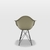 Cadeira Eames Com Braço Pp Fendi Eiffel Base Preta - comprar online