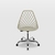 Cadeira Kaila Pp Fendi Office Cromada - comprar online