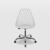 Cadeira Kaila Pp Branca Office Cromada - comprar online