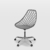 Conjunto 2 Cadeiras Kaila Pp Konkret Office Cromada - comprar online