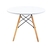 Mesa Eames 60cm Infantil Tampo Redondo Branco 60cm