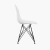 Conjunto 2 Cadeiras Eames Pp Branco Eiffel Base Preta - La Mobilia