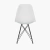 Conjunto 2 Cadeiras Eames Pp Branco Eiffel Base Preta - loja online