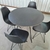 Imagem do Conjunto Mesa Urca Preta 90cm E 4 Cadeiras Eames Preta Eiffel Base Preta