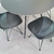 Conjunto Mesa Urca Preta 90cm E 4 Cadeiras Eames Preta Eiffel Base Preta na internet