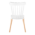 Conjunto Mesa de Vidro 90cm com 4 Cadeiras Windsor Branca - loja online