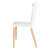 Imagem do Conjunto Mesa de Vidro 90cm com 4 Cadeiras Windsor Branca