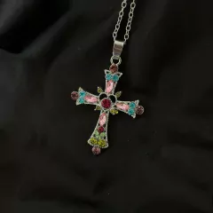 COLLAR GRUNGE RHINESTONE CROSS #2 - comprar online