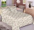 Jogo de Cama King Size Premium 200 Fios Creme Estamparia