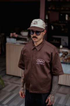 Imagen de Camisa boxy fit mocca coffee