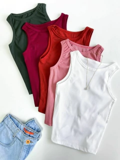 Blusa Feminina Regata em Ribana Isis - Marandola Moda