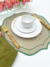 Americano Impermeável Bege com bordado Verde - comprar online