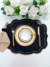 Americano Impermeável Preto com Bordado Dourado - Bela Casa Home Decor