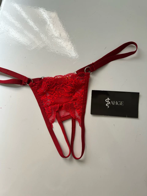 Calcinha de renda aberta Personalizada - comprar online