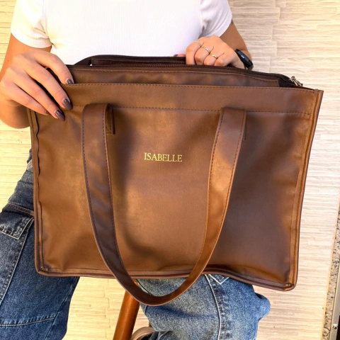 Tote bag marrom - comprar online