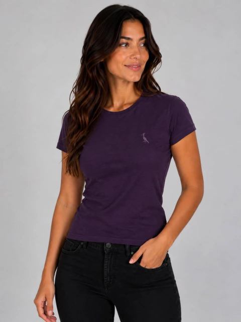 T-shirt Feminina Pima | R3serv4 | Roxo