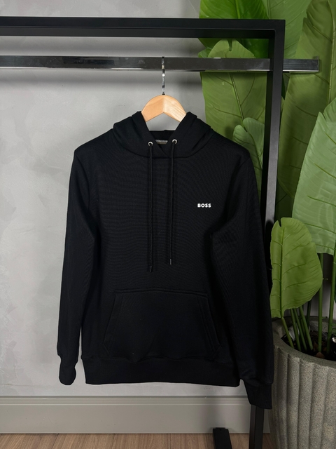 Moletom importado c/ Capuz | Bos$ | Preto - comprar online