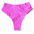 Calcinha Hot Pant Rosa Bikini Éden Canelado - comprar online