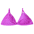 Top Fixo Rosa Bikini Éden Canelado