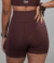 Short Essential Chocolate Com Bolsos - SAMP