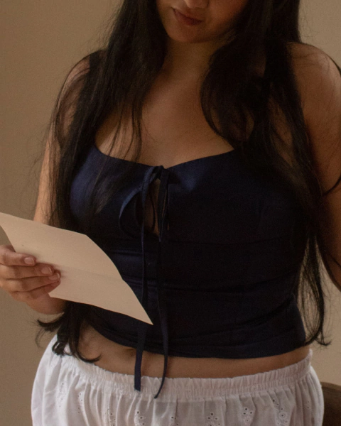 Top Corset Envelope - Azul Marinho