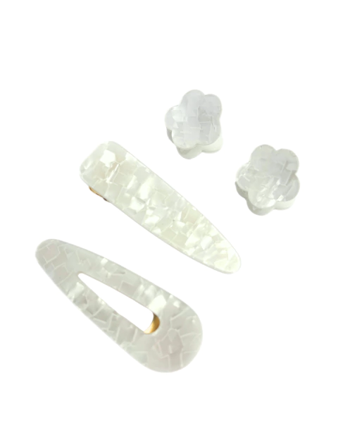 Quarteto presilhas Madrepérola - Sweet - comprar online