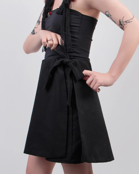 Short Saia Orquídea - Preto