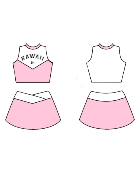 Conjunto Cheerleader Kawaii - P