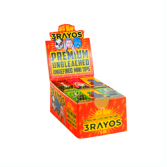 Filtros Tips Mini 3RAYOS CAJA x 24 libritos Unbleached