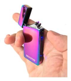 Imagen de Encendedor Electrico Tactil 3rayos Usb Plasma X1 Lucky