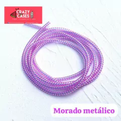 MANGUERITA/ESPIRAL HOLOGRÁFICO - MORADO METÁLICO