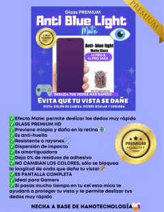 GLASS PREMIUM ANTI-BLUE LIGHT MATE 14 pro y 14 pro max - comprar en línea