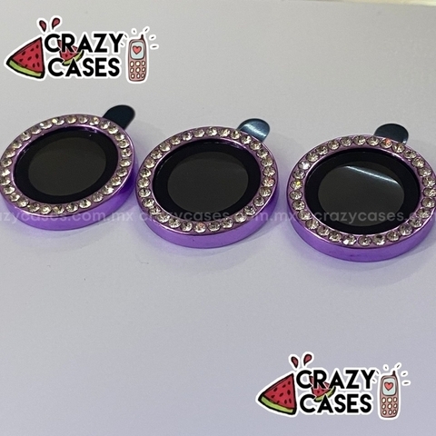 Purple light con cristales ip15 pro/ 15 pro max