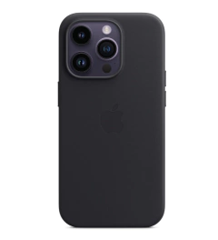 Apple Leather con MagSafe para el iPhone 14 Pro-Color Medianoche