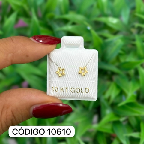 Estrella Silueta -Oro 10K