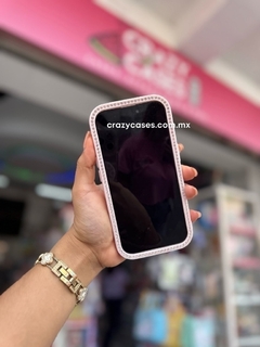 Case coquette cristales pink ip 17 - comprar en línea