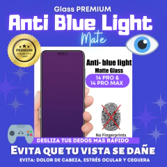 GLASS PREMIUM ANTI-BLUE LIGHT MATE 14 pro y 14 pro max