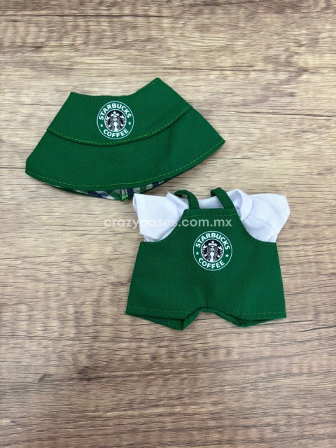 Labubu outfit starbucks green - comprar en línea