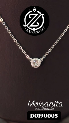 Gargantilla Moisanita - Plata italiana .925 - comprar en línea
