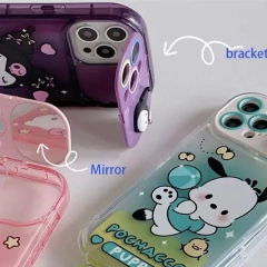 Kuromi Strap-Espejo ip 13 - Crazy Cases