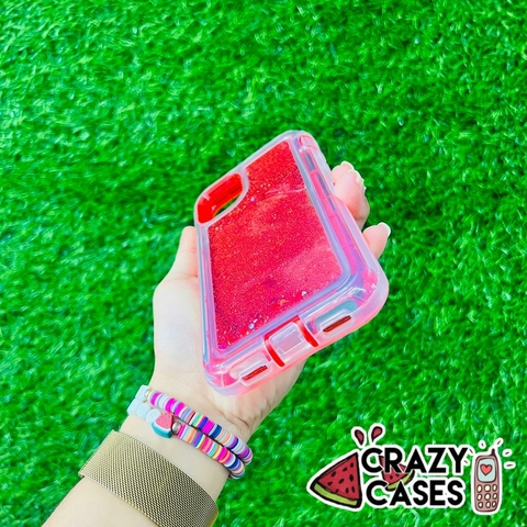 Ultra uso rudo-glitter rojo ip13