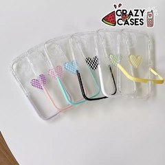 Corazon lila-tipo uso rudo ip 13 pro max - Crazy Cases