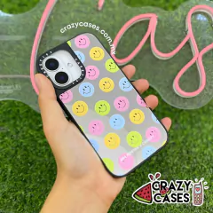Case Mirror Happy Face Casetify - iPhone 16