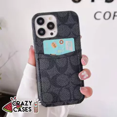 coach negra tarjetero - ip 13 pro